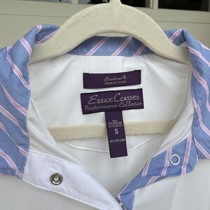 Essex Classics Girls S Pink/Blue
Stripe Collar